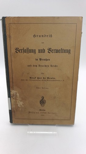 Grundriß der verfassung und - der,