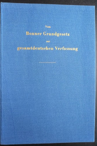 Vom bonner grundgesetz zur - vom,
