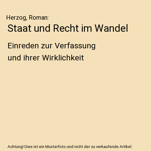 Staat und recht wandel - staat, im