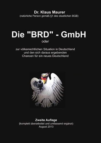 Die brd gmbh zweite - zweite, auflage