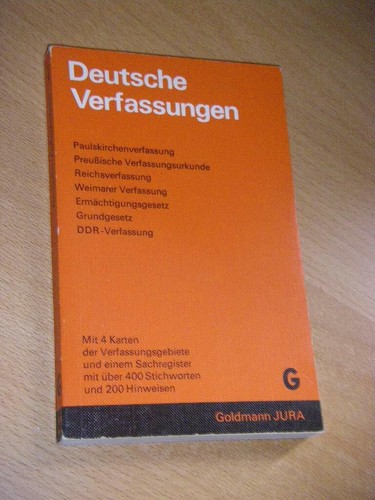 Deutsche verfassungen buch - deutsche,