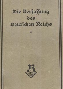 Die weimarer verfassung - weimarer,