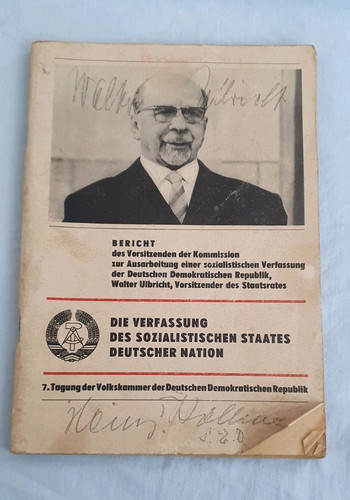 Ddr heft 1968 die verfassung - ddr,