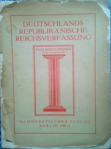 Hugo preuss deutschlands - preuss:,