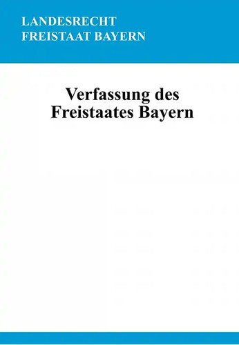 Verfassung des freistaates - verfassung,
