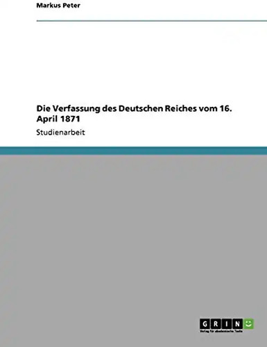 Die verfassung des deutschen - die,