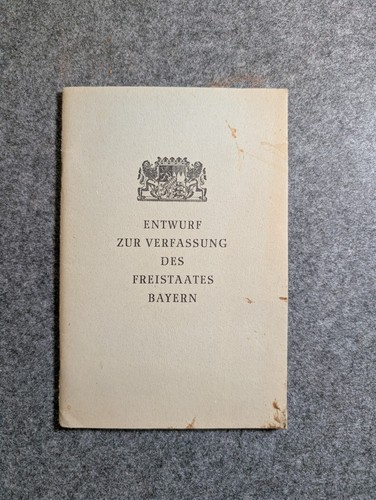 Verfassungsentwurf bayern 1946 - verfassungsentwurf,