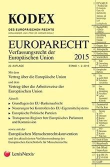 Kodex verfassungsrecht - kodex, eu-verfassungsrecht