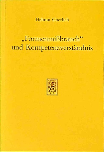 Formenmißbrauch und - 'formenmißbrauch',